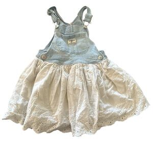 OshKosh B'gosh Blue and White Overalls